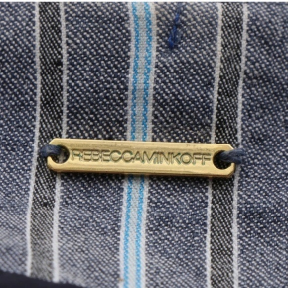 Rebecca Minkoff Striped Linen Blend Jacket - Picture 4 of 7